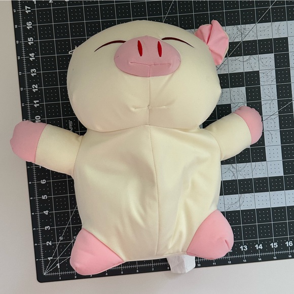 Pig Toy Plushy Stuff Animal with Foam Beads Stuffing - Picture 3 of 5